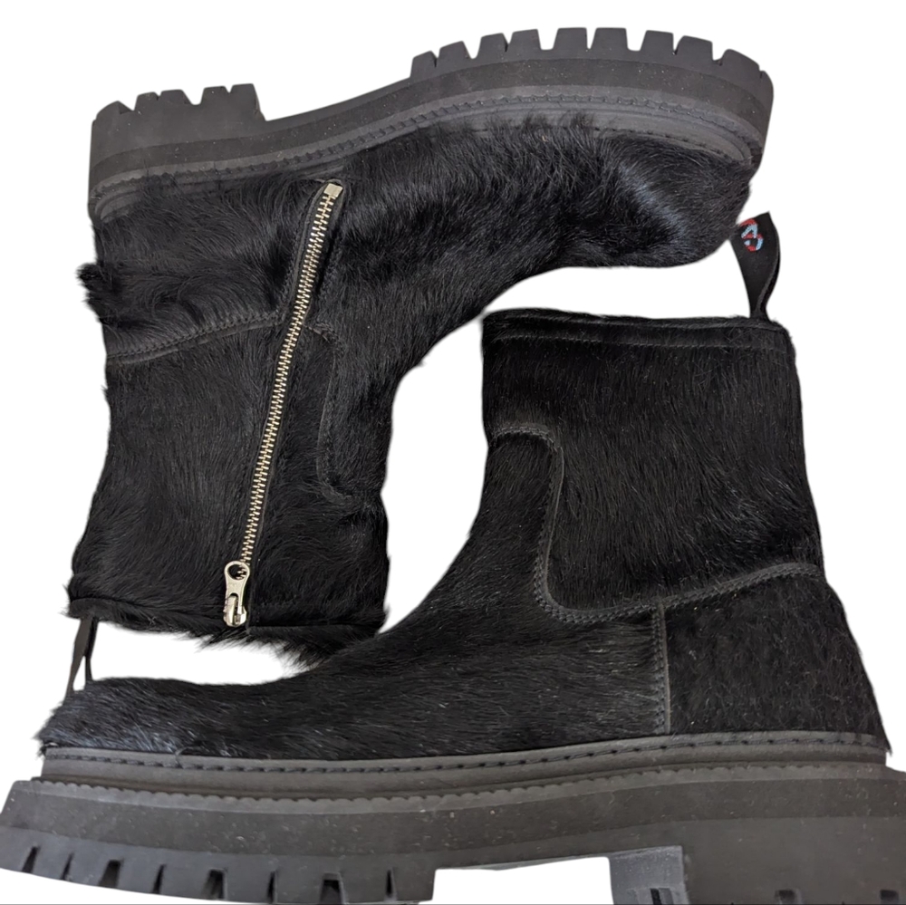Camperlab Ankle-Boot Unisex Eki.. Calf Hair Black Boots.. Size...Men 41/US 8 - Picture 7 of 10